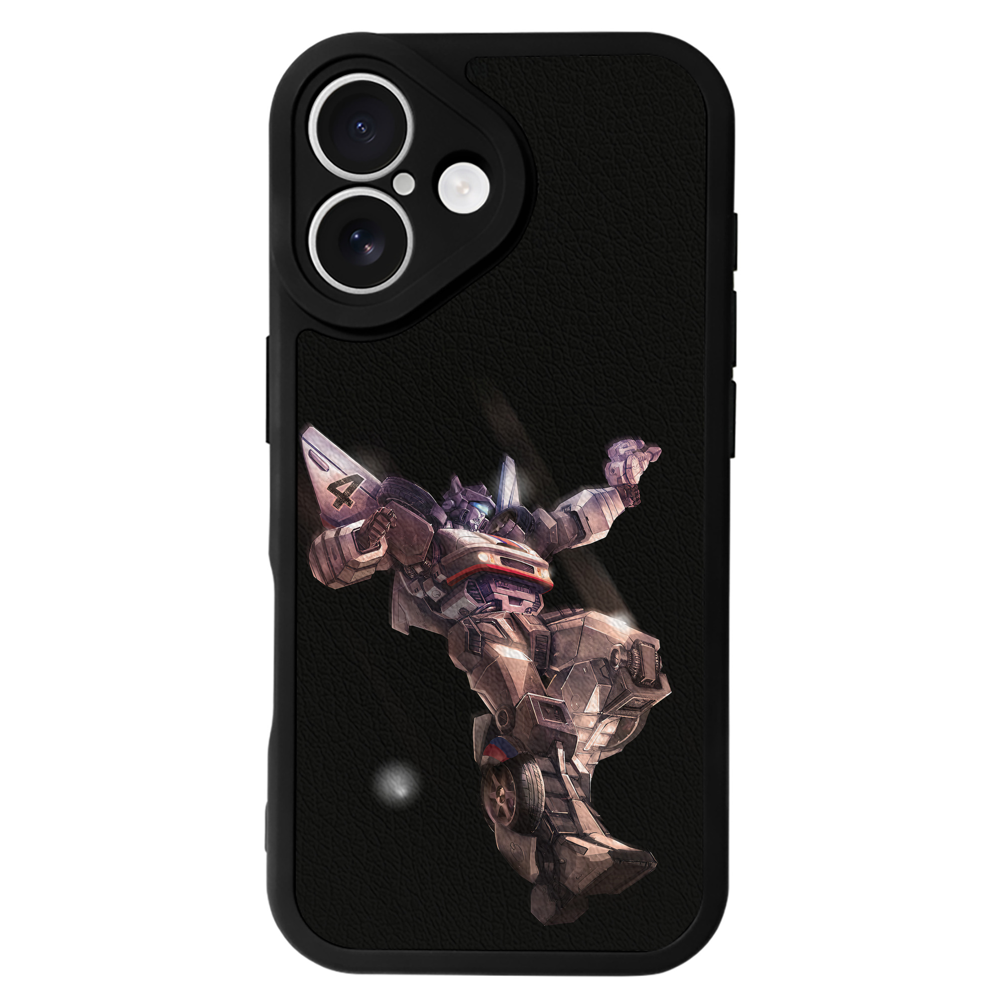 （画像用） Transformers トランスフォーマー 【iPhone 16シリーズ対応】シリコンスマホケース（レザー調） 材質：シリコン